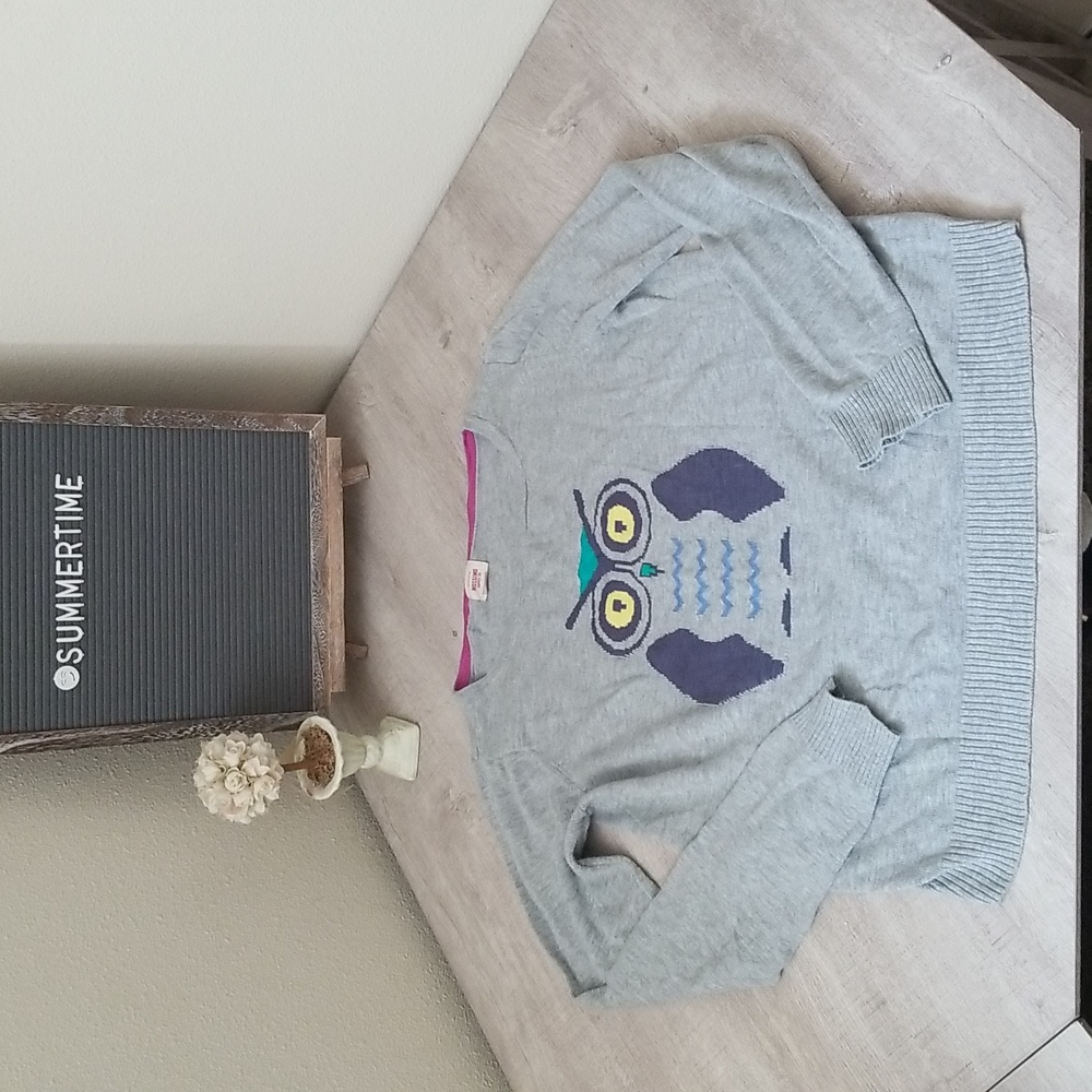 Women's Vintage Mossimo Owl Sweater-L